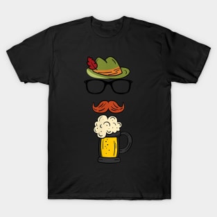 Bavarian Alpine Hat Funny German beer drinking Oktoberfest T-Shirt